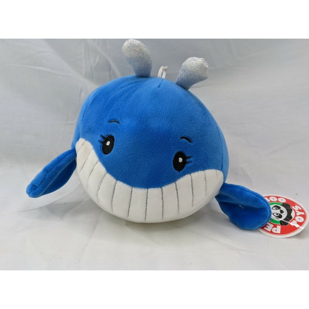 Peek a Boo Toys Blue Whale Plush 8‎ Inch Stuffed Animal Toy